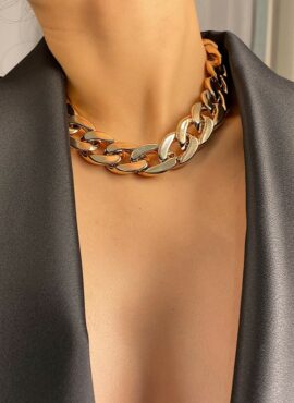 Gold Thick Chain Necklace | Yoon Se Ri - Crash Landing On You