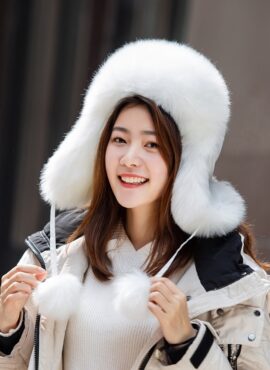 White Fur Snow Ski Hat | Jimin - BTS