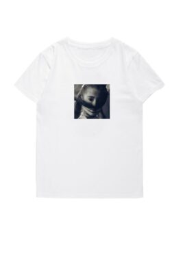 White Star-Eyed Girl Monochrome T-Shirt | Jungkook - BTS