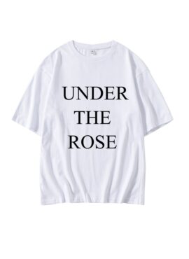 White ‘Under The Rose’ Print T-Shirt | Taehyung - BTS