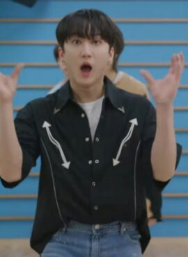 Black Arrows Oversized Shirt | Changbin - Stray Kids