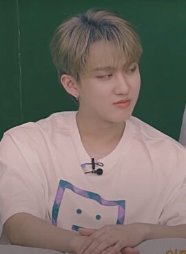 White Box Faced Printed T-Shirt | Changbin - Stray Kids