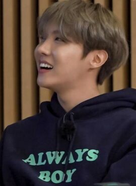 Black 'Always Boy' Printed Hoodie | J-Hope - BTS