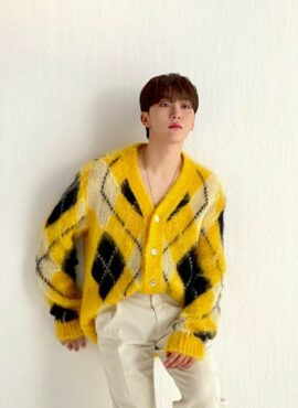 Yellow Black Diamond Cardigan | Seungkwan - Seventeen