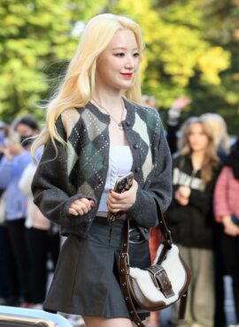 Grey Arygle Cardigan | Shuhua - (G)I-DLE