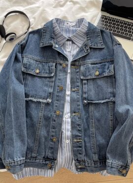 Blue Square Pocket Denim Jacket | Jin - BTS