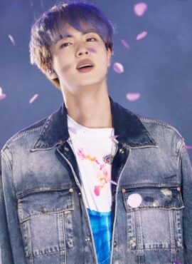 Blue Square Pocket Denim Jacket | Jin - BTS