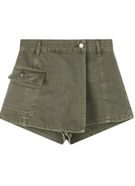 Green Denim Wrap Skort | Yuna - ITZY