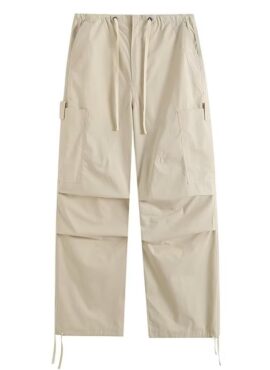 Beige Drawstring Cargo Pants | Hanni - NewJeans