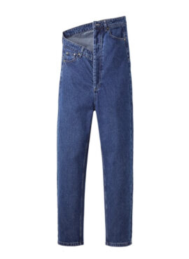 Blue Folded Waist Jeans | Sunghoon - Enhypen