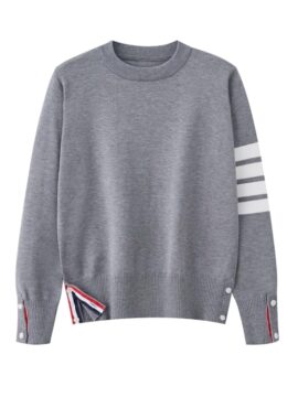 Grey Sweatshirt With Stripe Detail | Jin - BTS