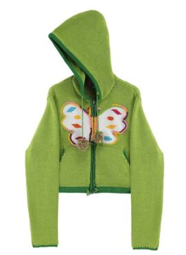 Green Butterfly Hooded Jacket | Sumin - STAYC