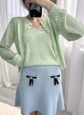 Green Polka Dots Cardigan | Cheon Sa Rang - King The Land