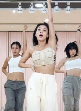 Beige Side Criss Cross  Top | Jihyo - Twice