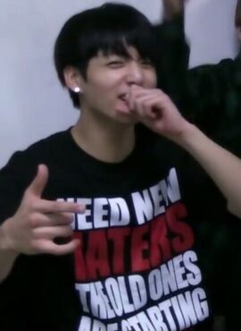 Black Need New Haters Print T-Shirt | Jungkook - BTS