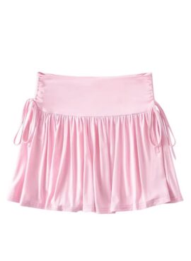 Pink Pleated Drapes Mini Skirt | Danielle - NewJeans