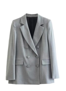 Grey Double Breasted Blazer Jacket | RM - BTS